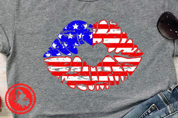 American Flag Kiss Lips 4th of July Embroidery Review