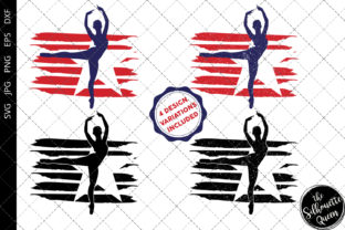 Ballet-2 Flag SVG for Crafts and Graphics