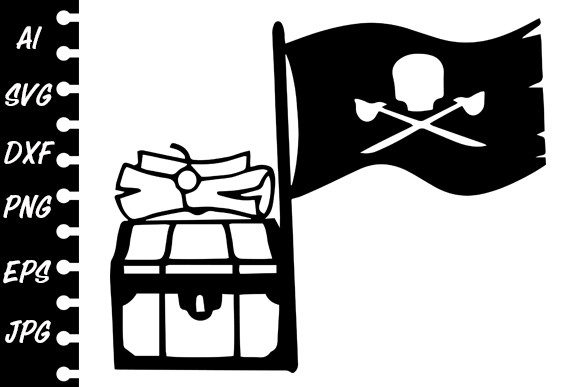 Clip Art Chest Flag for Crafts and Graphics