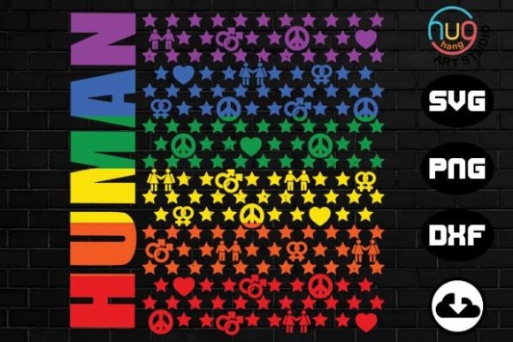 Pride Flag Graphics for Crafts and Branding