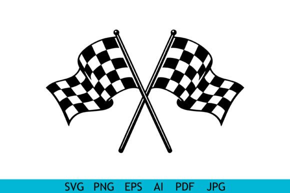 Racing Flags SVG for Crafts and Graphics