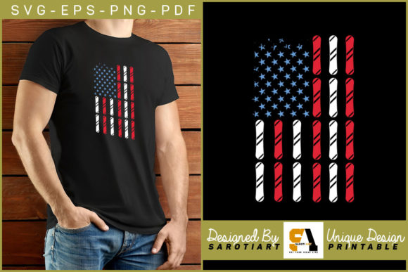 Snowboarding American Flag Them Design