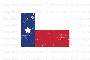 Texas Distressed Flag Graphics for Crafts and Branding