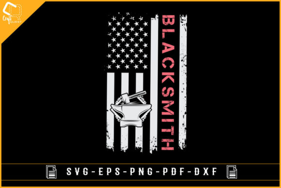 USA Grunge Flag with Blacksmith Design Review