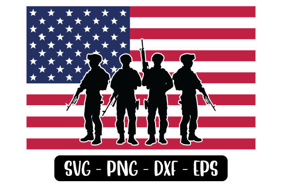 Usa Military Flag Graphics for Crafts