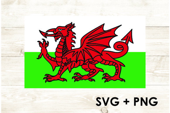 Wales Flag Graphics for Crafts and Creative Projects